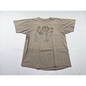 Bahamas Destination Souvenir Beige Oneita T-shirt Sz XL 1990s